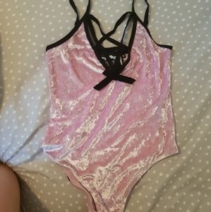 Killstar Velvet Bodysuit Sweet Sinner Pentagram